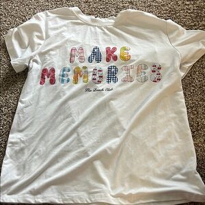 Kids White Graphic T-Shirt
